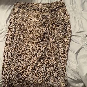 Cheetah print skirt